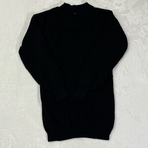 Hollister‎ Women’s Black Oversized Wide Sleeve Mock Neck Knit Sweater Size XS